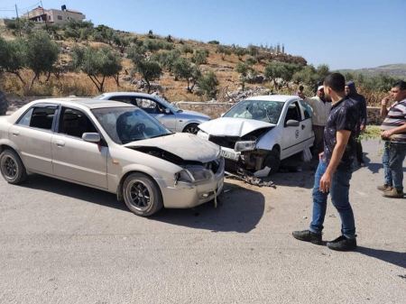 اصابة شاب من برطعة بحادث سير في عرابة جنوب جنين
